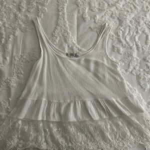 Moa Moa White Lace Hem Camisole